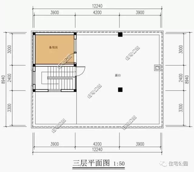 12x9.9米农村别墅,方正户型,经济实用