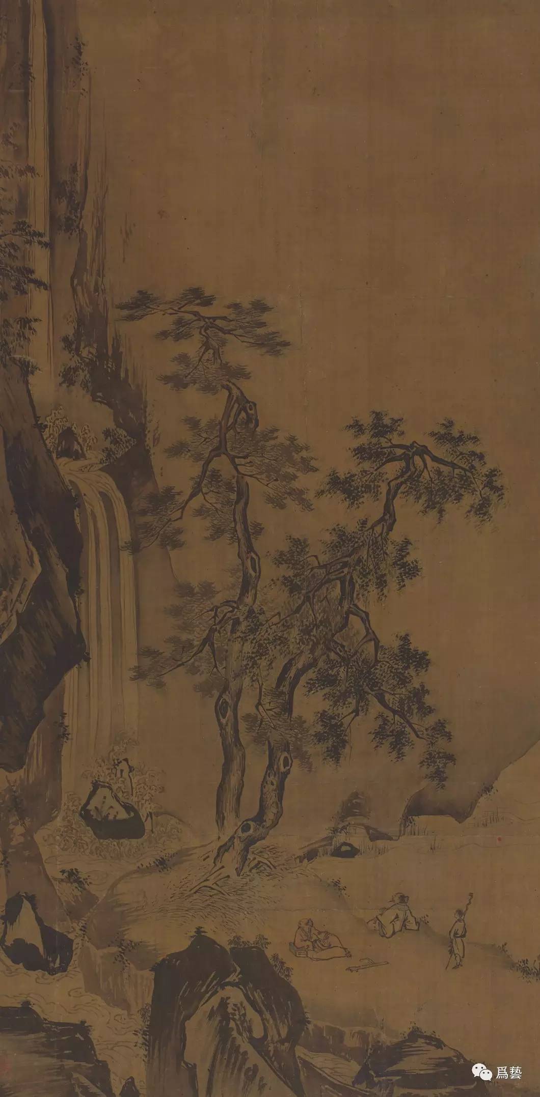 南宋 夏圭 洞庭秋月图轴 189.6 x 108.9 cm