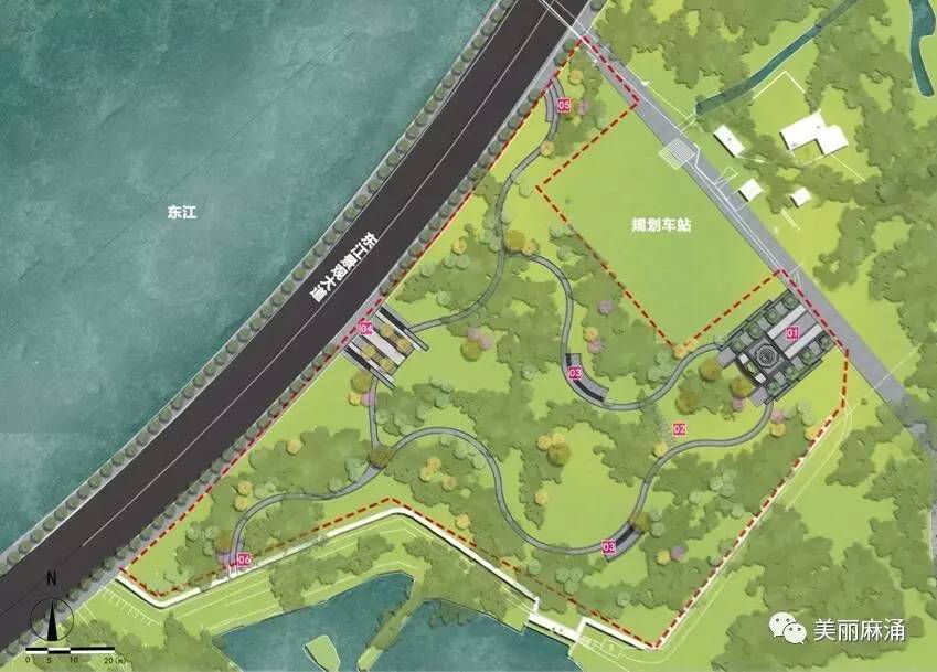 滨江公园平面图