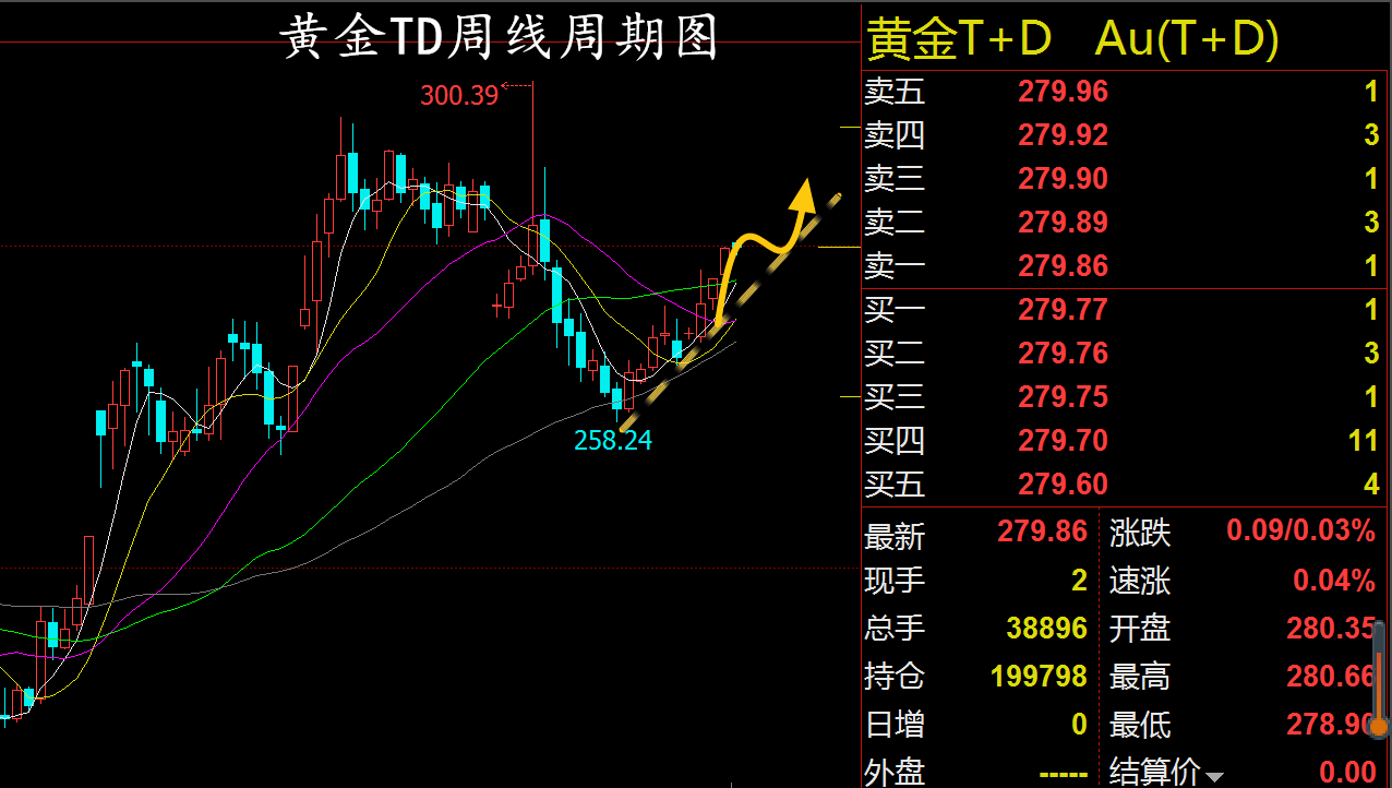 【财运金门】2.26黄金强势格局，目标直击300