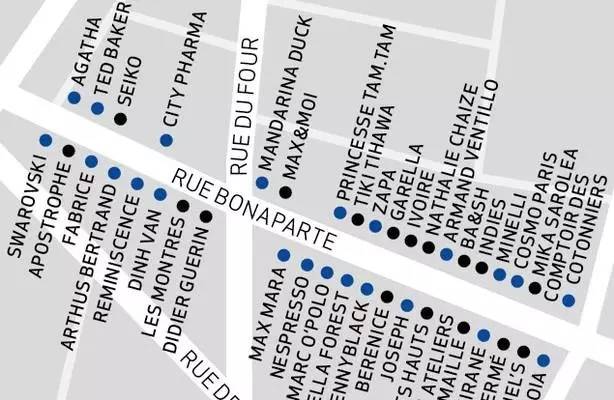 【旅游购物】巴黎分区购物地图