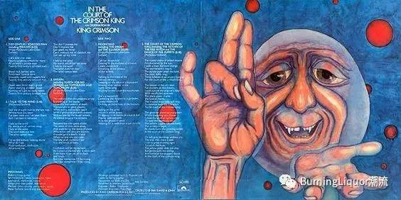 of the crimson king》 这张著名封面由程序员barry godber绘制,专辑