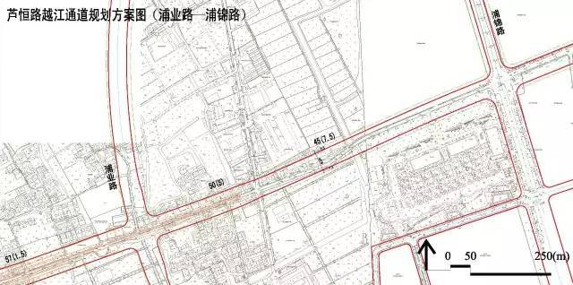 芦恒路越江隧道范围:西起景东路以东,东至浦业路的东面.