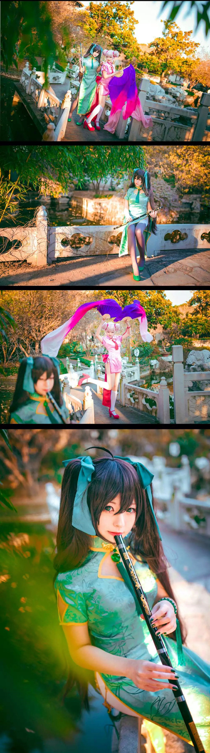 小乔孙尚香旗袍cosplay