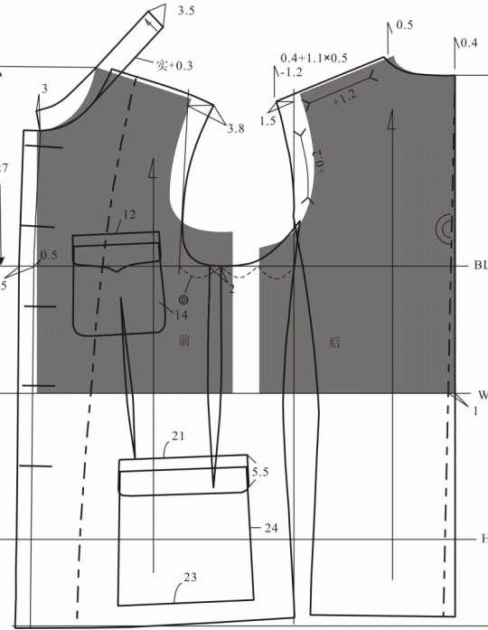 男装结构设计(上):风衣、衬衫、中山装_时尚女