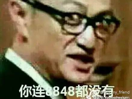 你凭什么说话,你连8848都没有!