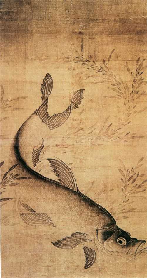 古画中的富贵有鱼图欣赏:仁者乐鱼,智者好鱼