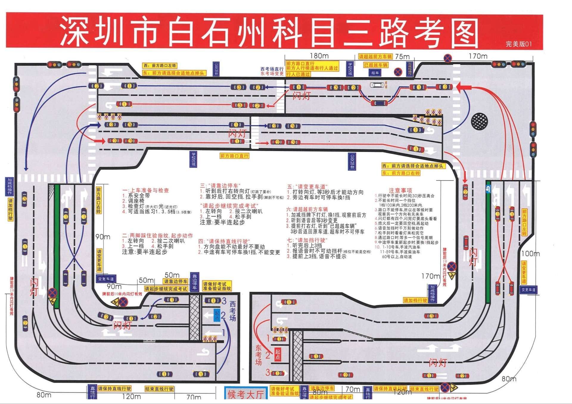 深圳白石洲考场电子路考解析，科目三一次过-搜狐