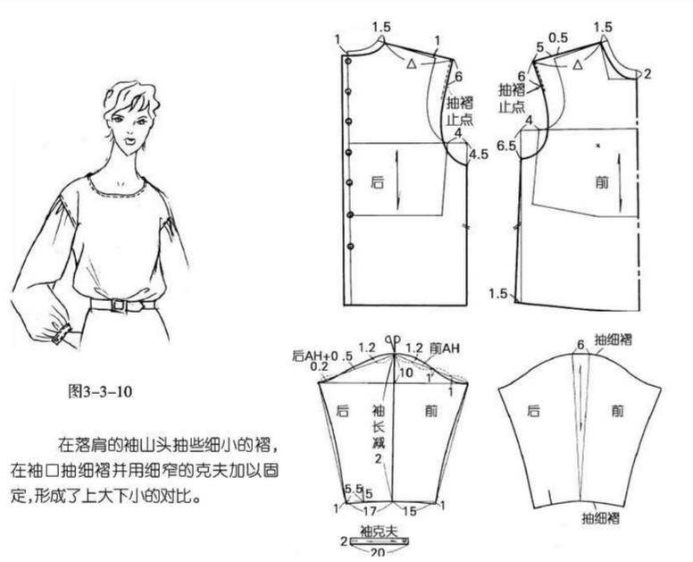 10种落肩袖的裁剪图推荐