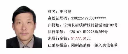 宁海又新曝光13个"老赖,照片,家庭地址全有!有没有你认识的?