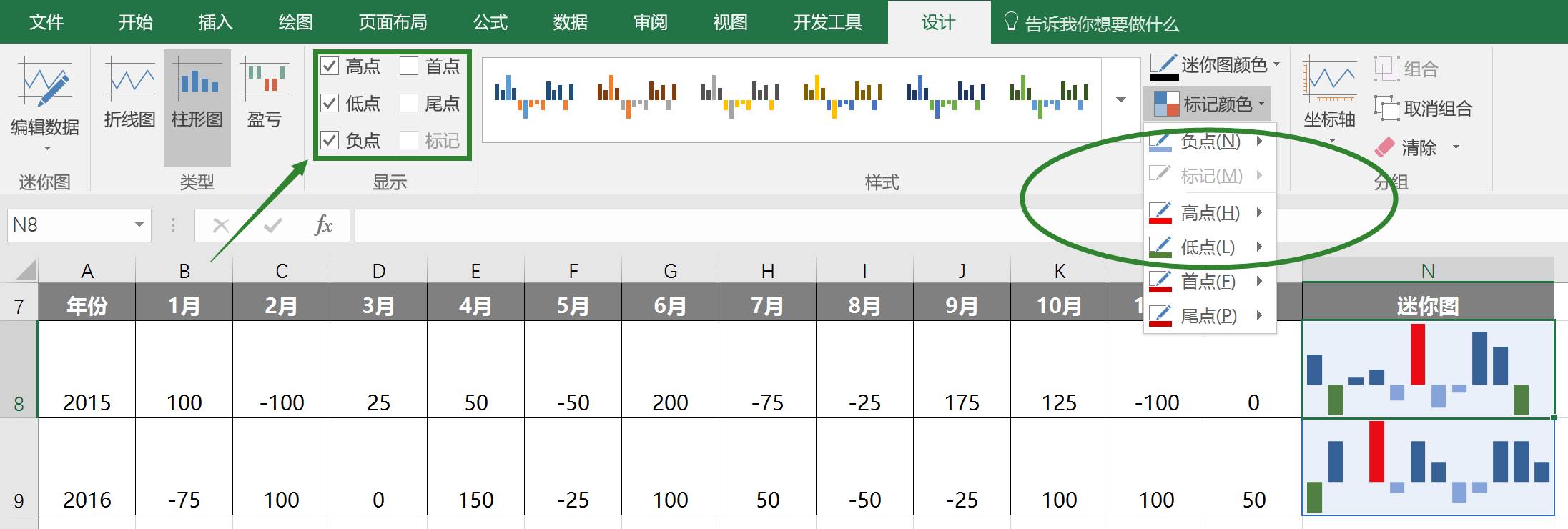 3种excel微图表,让你的表格凸出来!