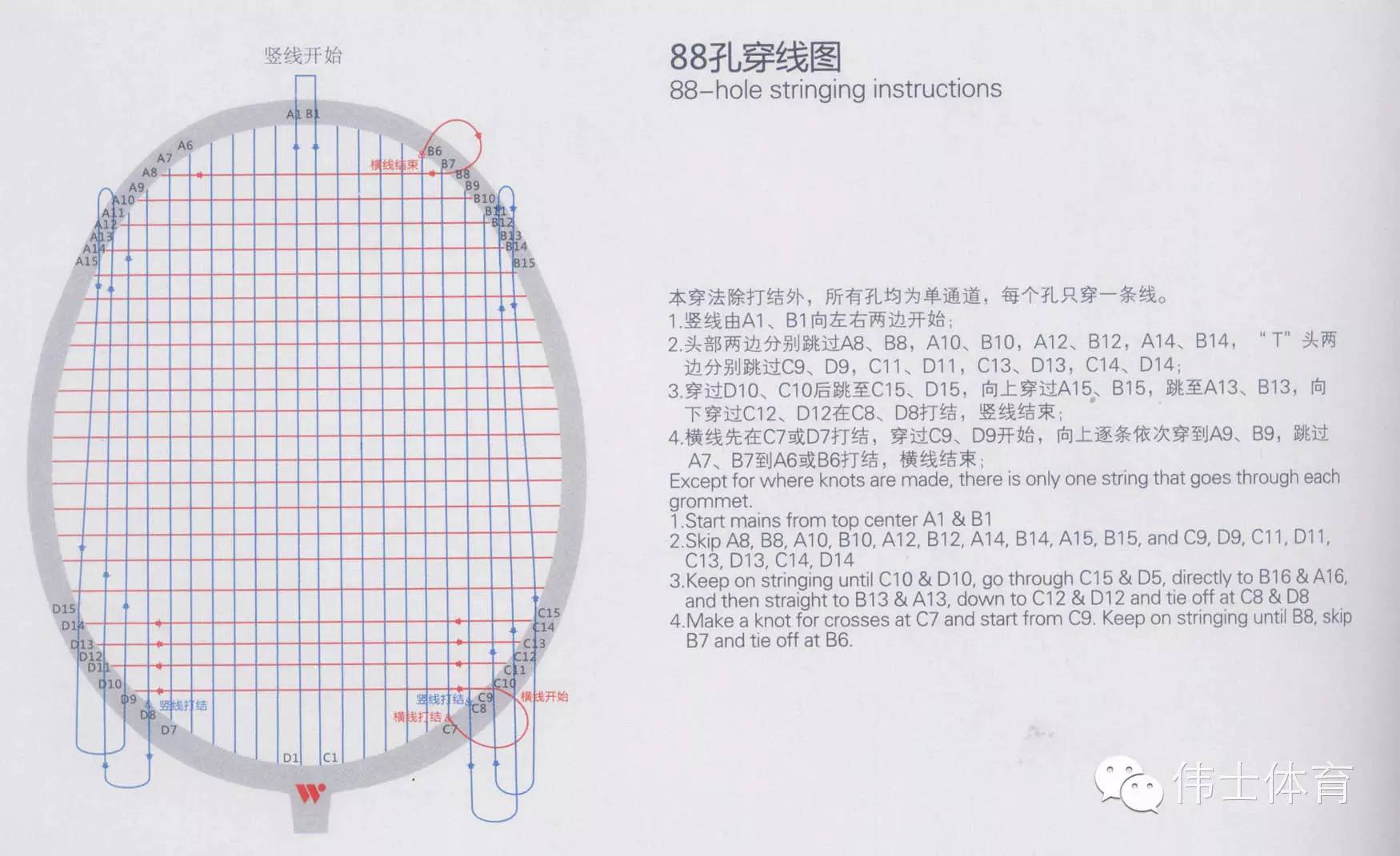 羽毛球拍穿线指引【伟士#贴士】