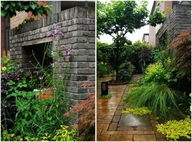 青砖雨中的庭院最是男人的温柔