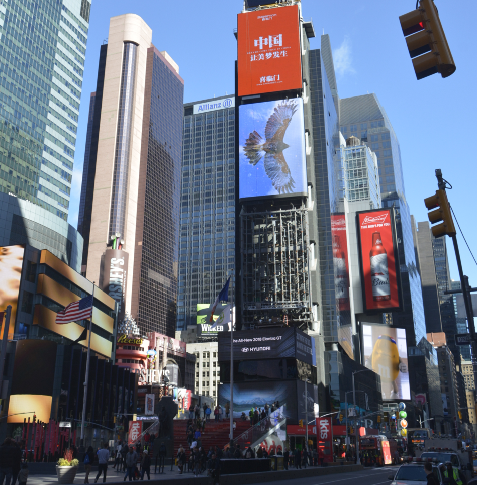 超浪险 中国床垫的广告竟登到美国时代广场大屏幕