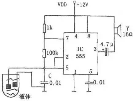 电路35:555水位控制电路的制作