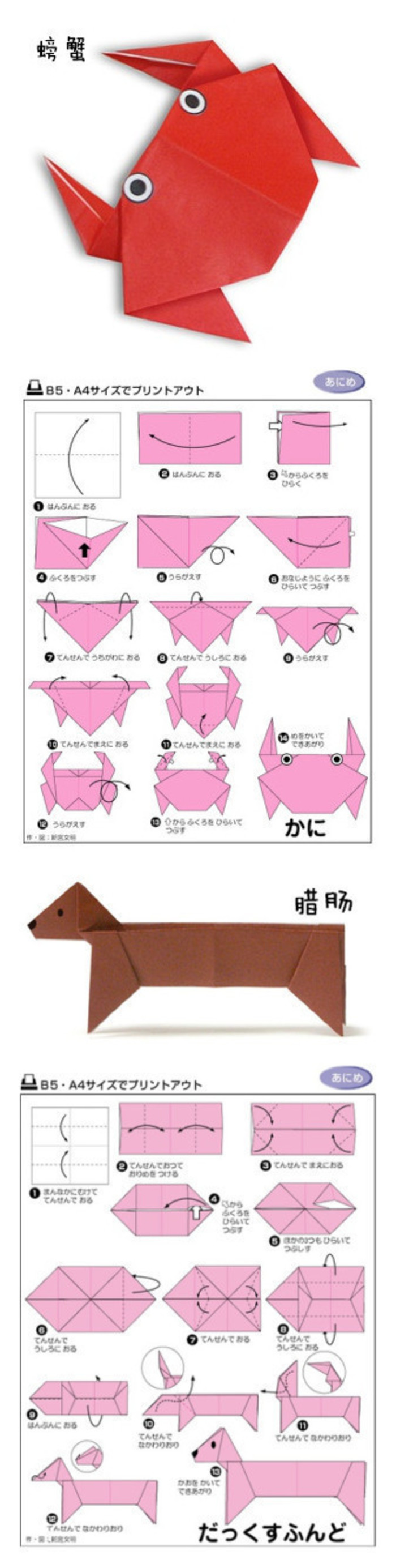 儿童折纸大全图解_手工折纸小动物