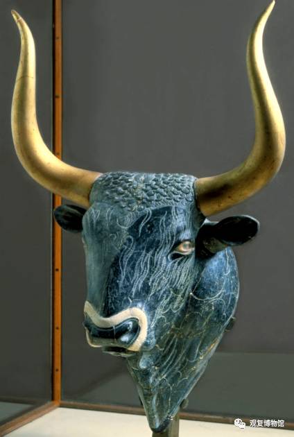 公元前1600-1500年古希腊米诺阿牛首来通▲祭祀器可在重要仪式中用作