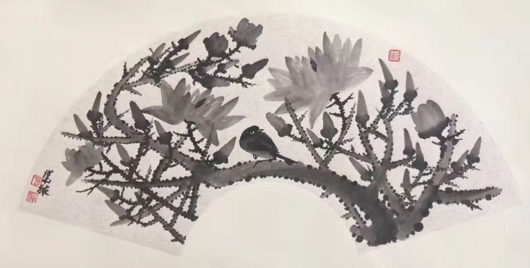 著名画家谢汉球:单色水墨画彰显物象的形态与神气