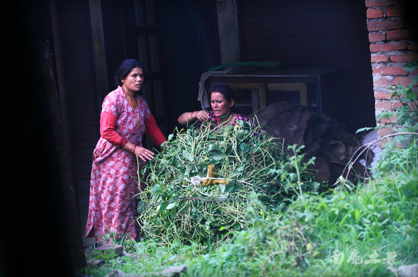 尼泊尔妇女生活艰辛,却不忘美丽