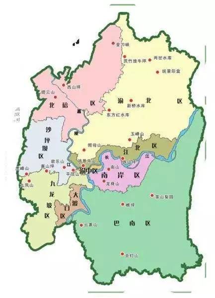 重庆主城九区面积最大的是巴南区,面积为面积1825平方千米,第二大的