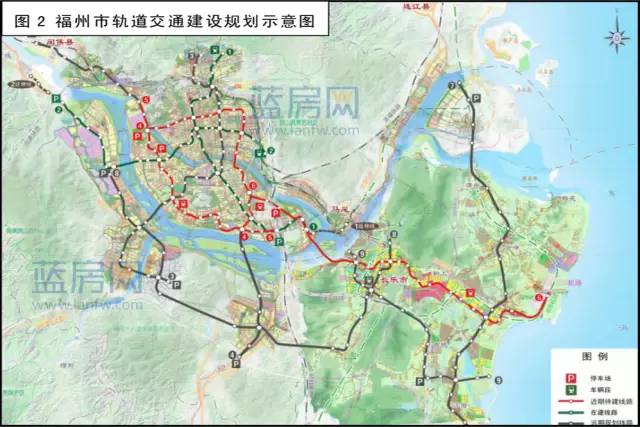 根据图示方案,福州还将新增地铁11号线,起于长乐潭头镇,经梅花镇,湖南