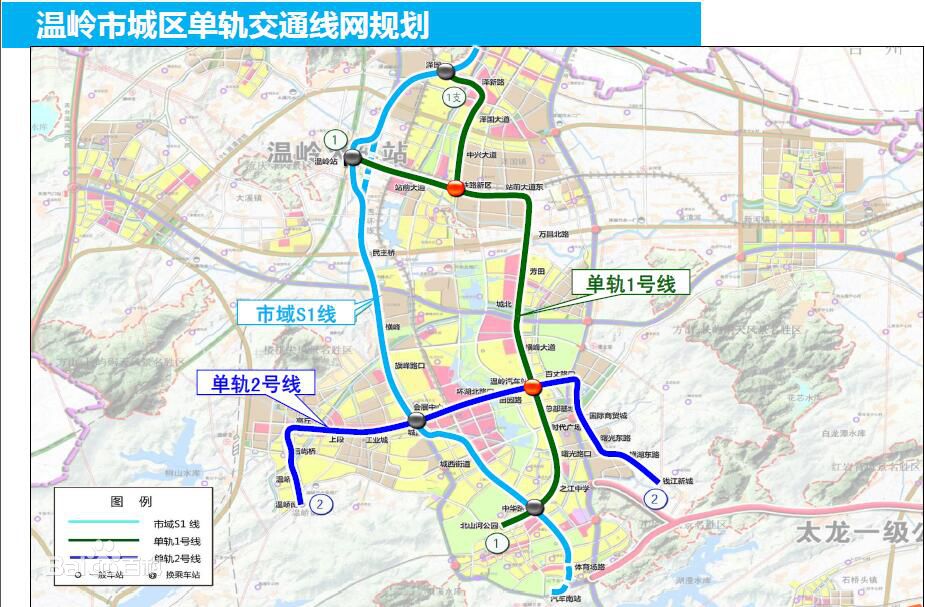 台州单轨1号线要开工啦! 以后逛街坐空中客车