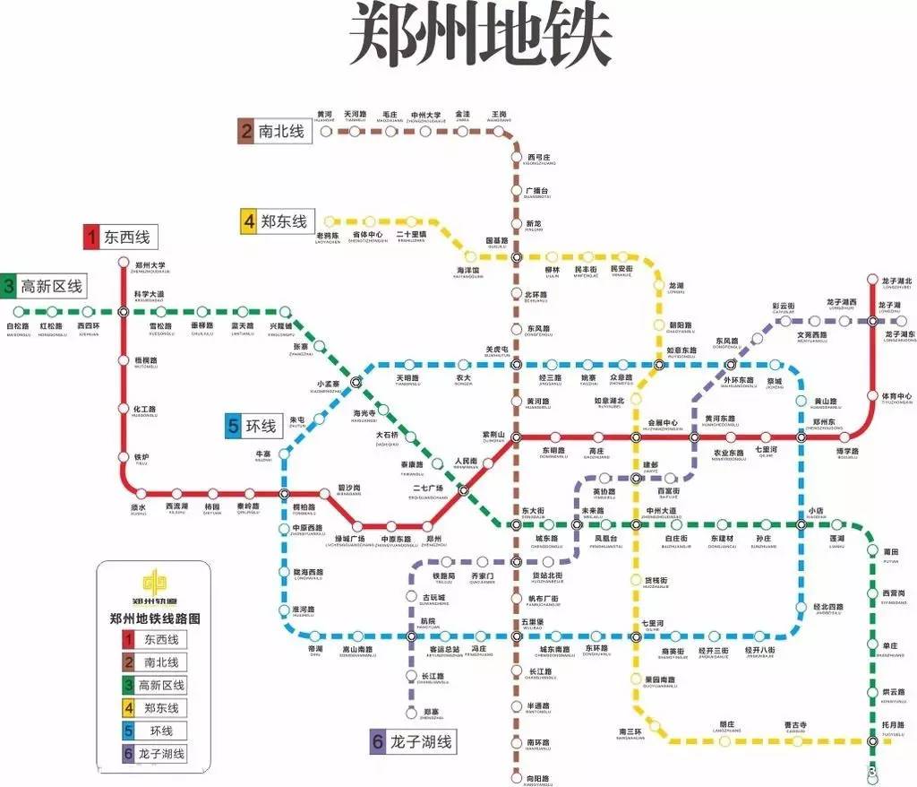 最后附上郑州短期地铁规划图