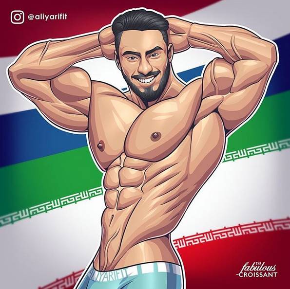 健身手机壁纸卡通版肌肉男壁纸下载完美的身体
