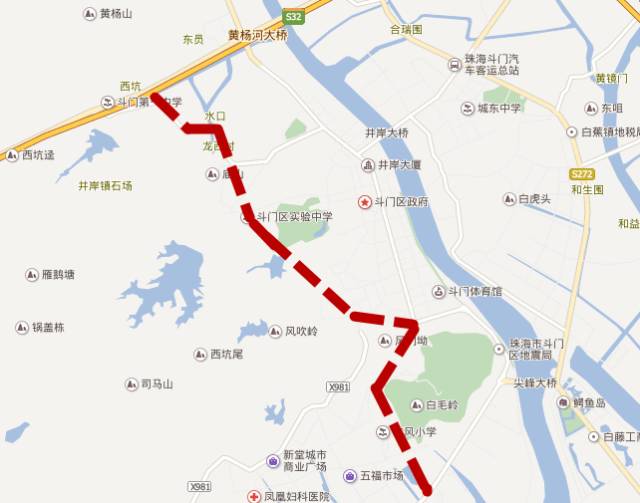 关键词:贯通井岸的环城西路