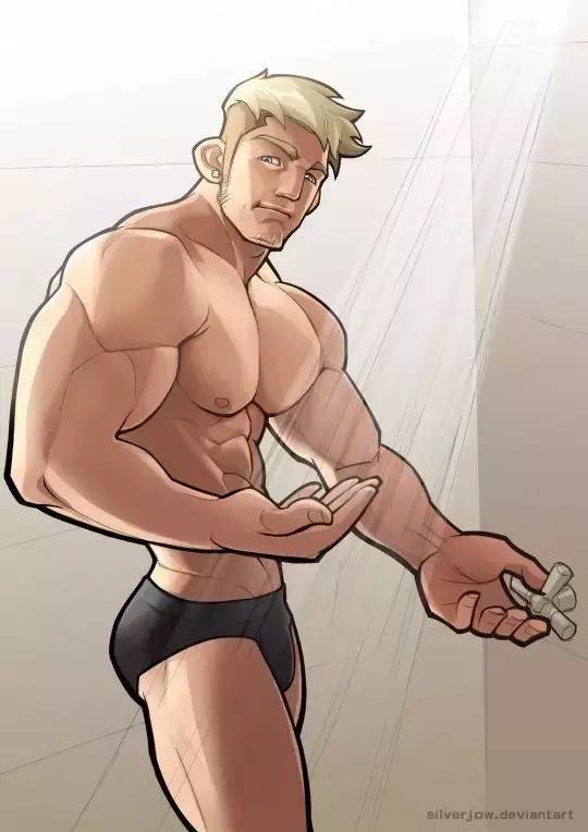 健身手机壁纸:卡通版肌肉男壁纸下载(完美的身体)
