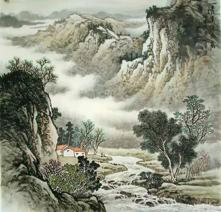 陈文举山水,黄河,白桦林系列作品选