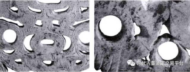 良渚玉器的镂雕,减地平凸与隔门孔的真伪辨别