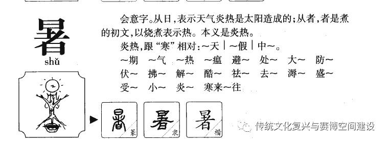 【德篇230】说文解字《千字文》"暑"(20)