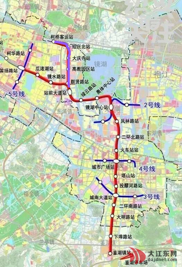 大江东地铁7号线未来将连线绍兴?东片又多一