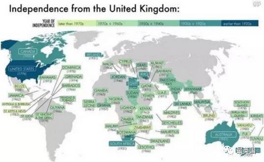 社会 正文  自从美国独立至今,已经有60个国家从英国独立出来图片