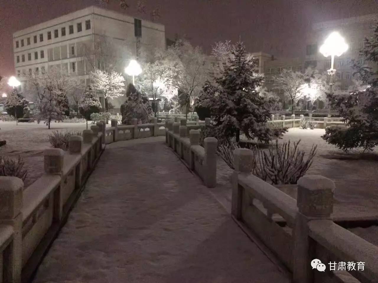 校园丨甘肃高校最美雪景大集结