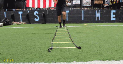 【涨球技】同时提高脚下频率和平衡能力的绳梯训练