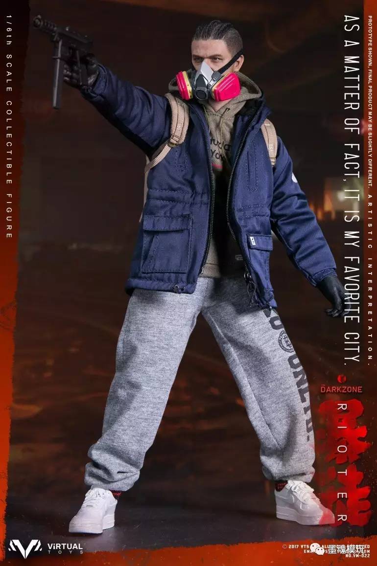 vts toys 新品:1/6 绝地暴徒 / darkzone rioter 可动