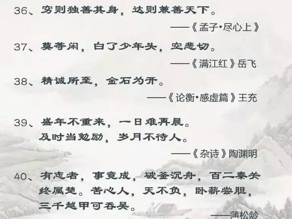 适合孩子看的40句励志古诗词,告诉他们学习要