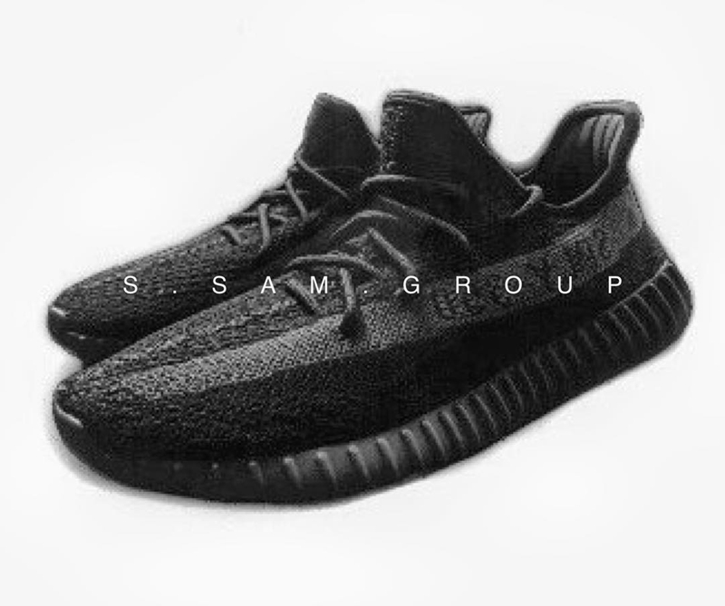 全黑椰子?yeezy 350 boost v2 "triple black" 疑似