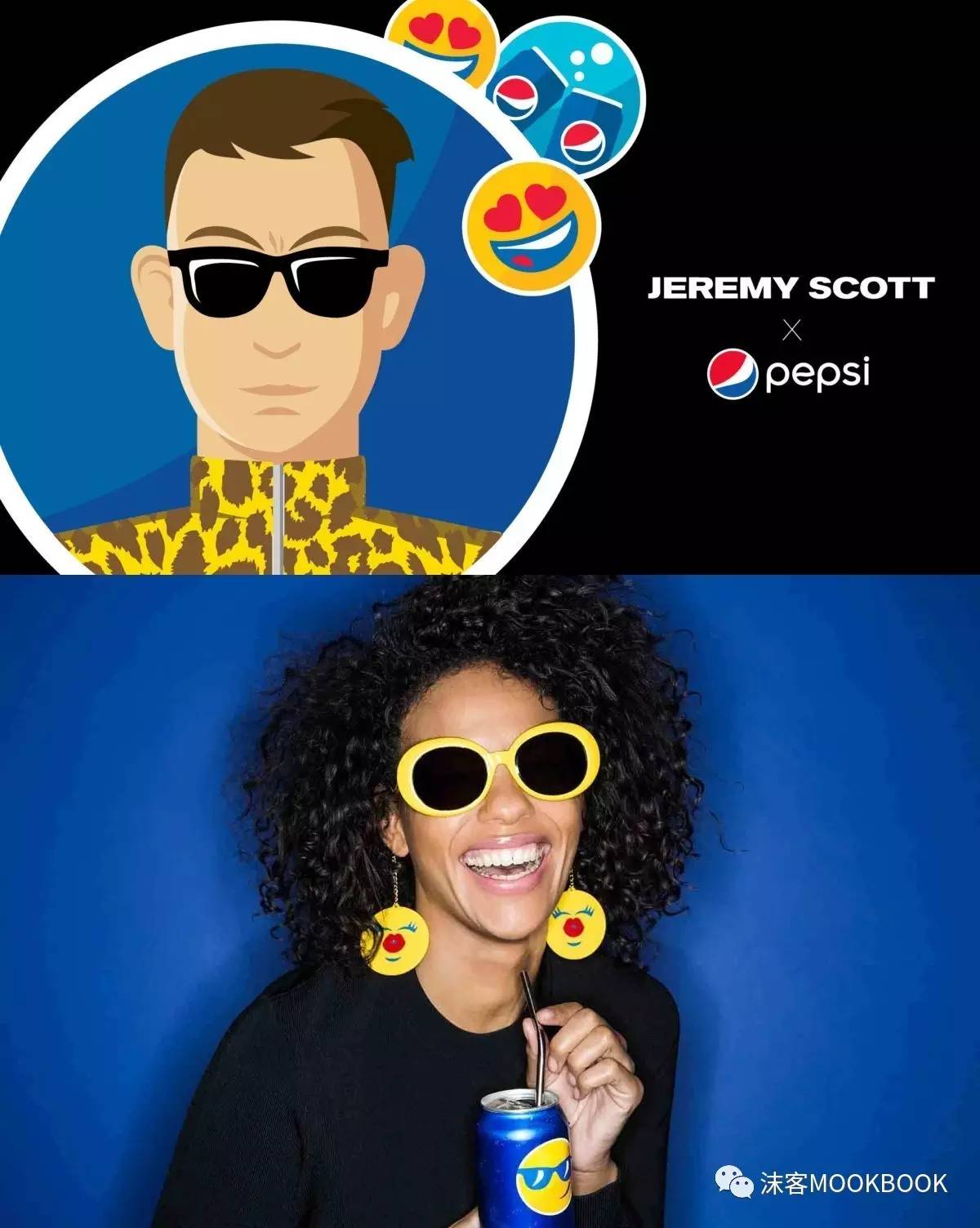 pepsi(百事可乐)与jeremy scott合作,以其擅长的流行文化创作手法推出