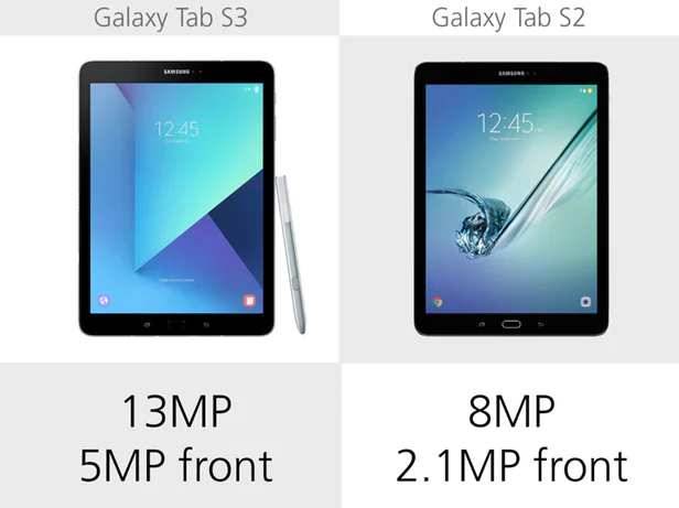 规格参数对比三星galaxytabs3vstabs2