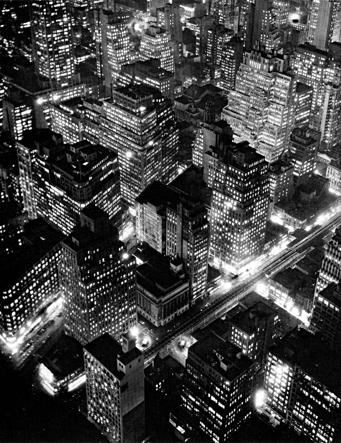 berenice abbott night view new york 1932