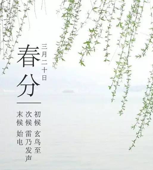 春分前,天气还有些湿寒.春分至,昼夜与寒暑平分.