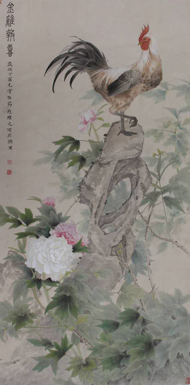 画沐清风徐徐而来——赵跃文工笔花鸟画印象