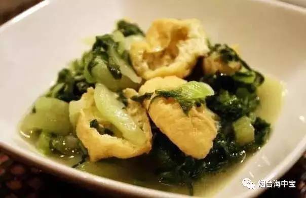 油豆腐炒小白菜