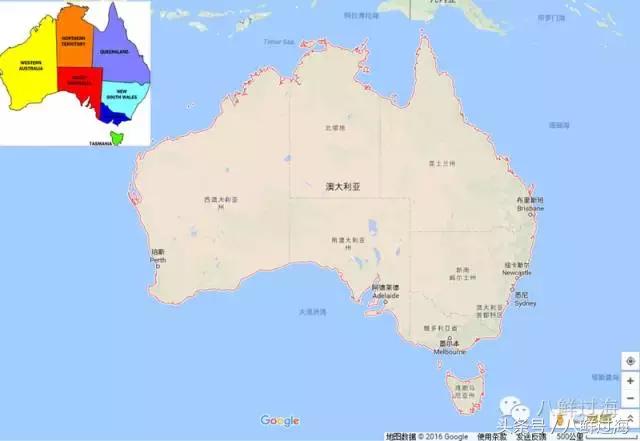 澳大利亚行政区划六个州和两个领地: 新南威尔士州(nsw),昆士兰(qld)