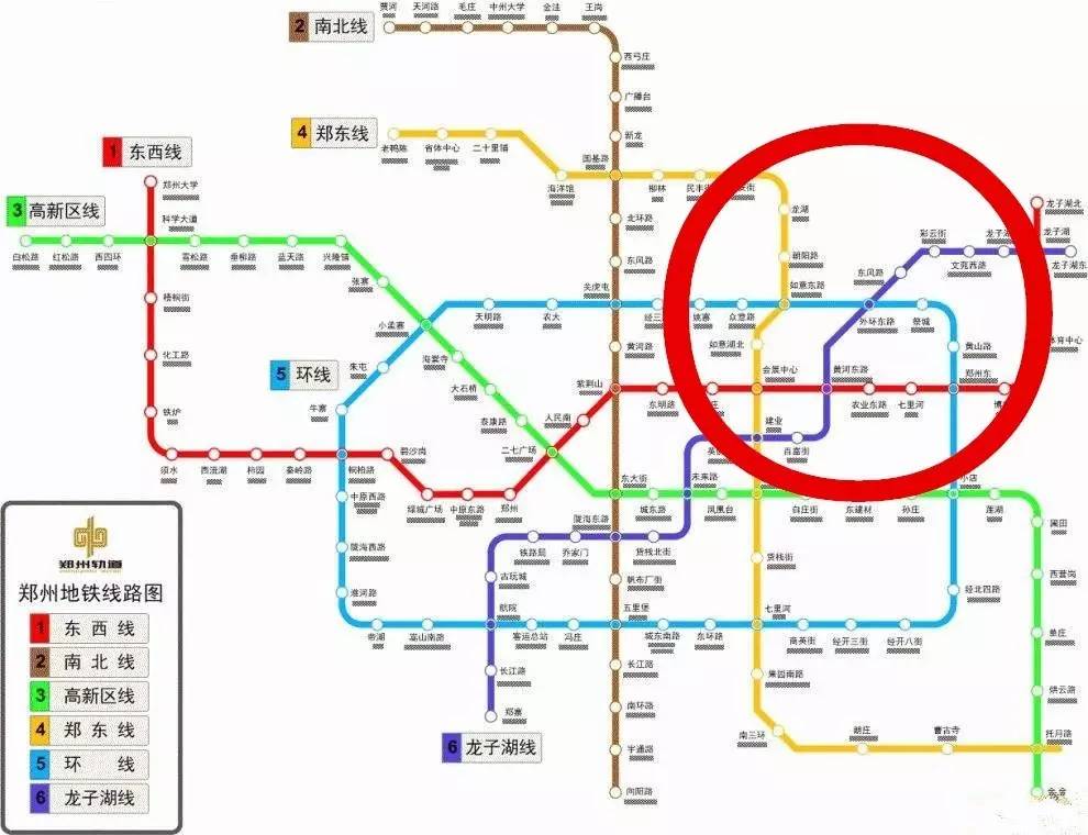 谁知道郑州地铁线路图?