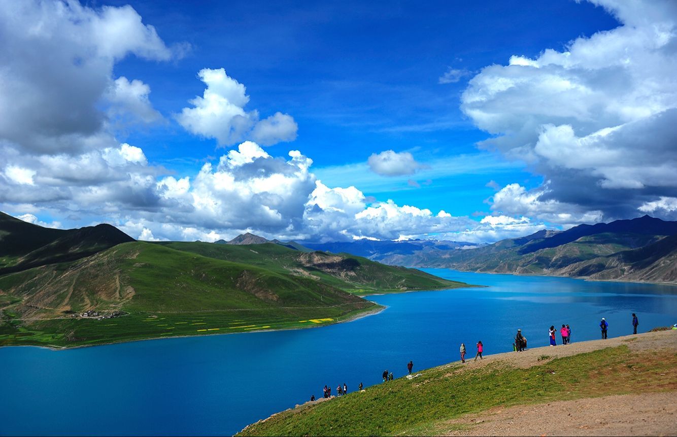 西藏羊湖 一年四季 不同季节的羊湖 风景美爆了