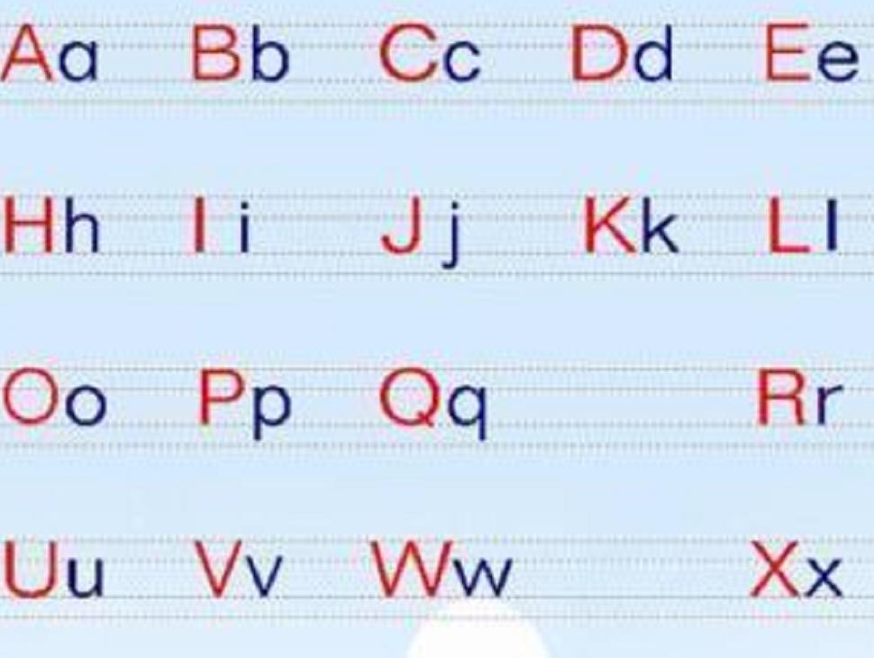 基础 26个英文字母大小写